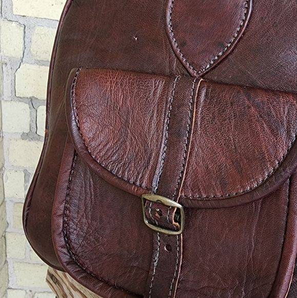 Handmade Leather & Kilim Duffel Bag - Picture 6 of 8